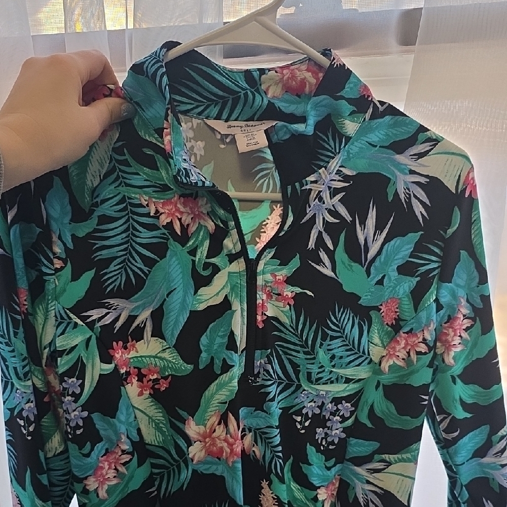 Tommy Bahama Tropical Leaf Print Jacket - Picture 9 of 9